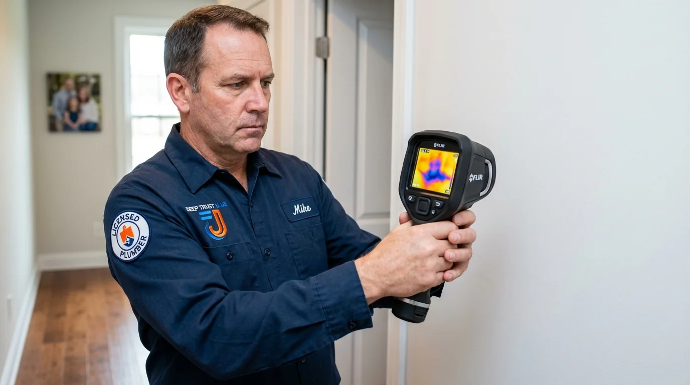 Thermal imaging leak detection by Johns Plumbing LLC in Delavan